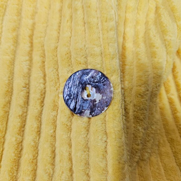 Color Me Cotton Womens XXL Jacket Yellow Corduroy Annabelle Hooded Coat CMC - Picture 5 of 9